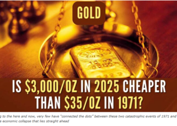 GOLD – Is $3,000/Oz in 2025 Cheaper than $35/Oz in 1971?