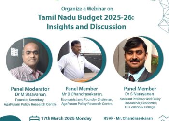 Webinar on Tamil Nadu Budget 2025-26: Insights and Discussion