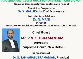 Empowering Futures: Erode Arts and Science College Hosts Career-Oriented Induction Programme